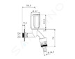 Schell Secur - Výtokový ventil, uzamykatelný, chrom 035740699
