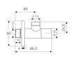 Schell Stile - Designový rohový ventil STILE, chrom 053770699