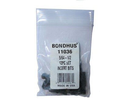 BONDHUS Sada bitů inch BIX 12 krátký 1