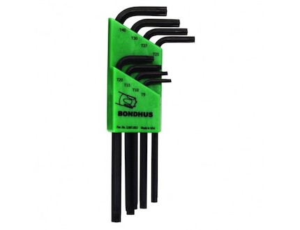 BONDHUS Sada L-klíčů/torx TLX 8 (T9-40) 31834