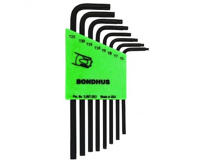 BONDHUS Sada L-klíčů/torx TLX 8S (T6-25) 31832