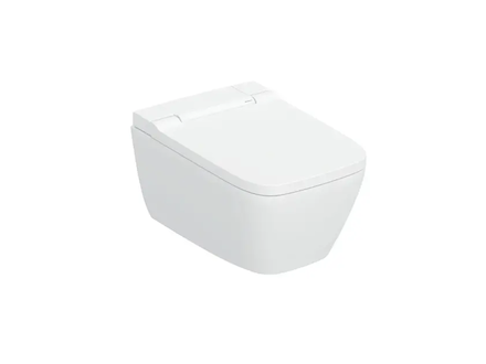 Geberit AquaClean - Elektronický bidet AquaClean Sela Square s keramikou, Rimfree, SoftClose, KeraTect, bílá 146.250.01.1