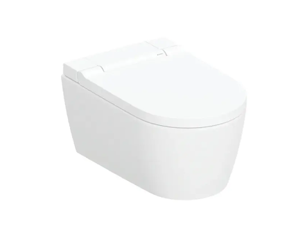 Geberit AquaClean - Elektronický bidet Sela s keramikou, závěsný, TurboFlush, SoftClosing, KeraTect, matná bílá 146.220.JT.1