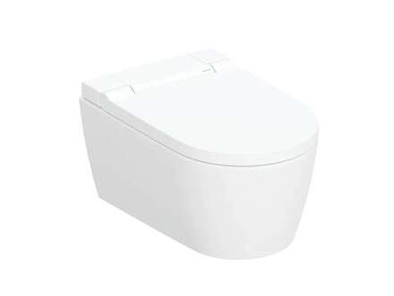 Geberit AquaClean - Elektronický bidet Sela s keramikou, závěsný, TurboFlush, SoftClosing, KeraTect, matná bílá 146.220.JT.1