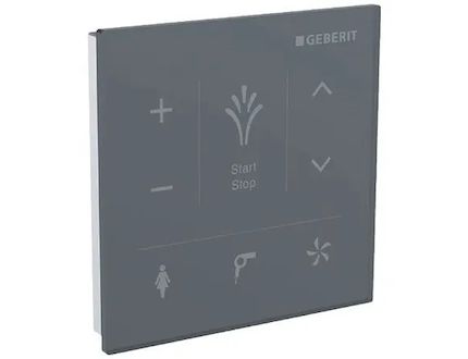 Geberit AquaClean - Nástěnný ovládací panel pro elektronický bidet, černá 147.038.SJ.1
