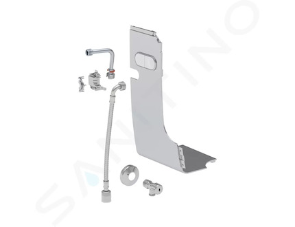 Geberit AquaClean - Sada pro připojení vody k WC Mera, pochromovaná lesklá 147.033.21.1