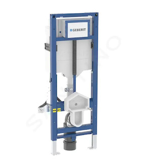 Geberit Duofix - Montážní prvek pro závěsné WC, 112 cm, se splachovací nádržkou Sigma 12 cm, bezbariérový 111.396.00.6