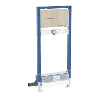 Geberit Duofix - Předstěnová instalace pro sprchu, výška 1,30 m, s odtokem ve stěně, nástěnná armatura pod omítku, pro výšku maz