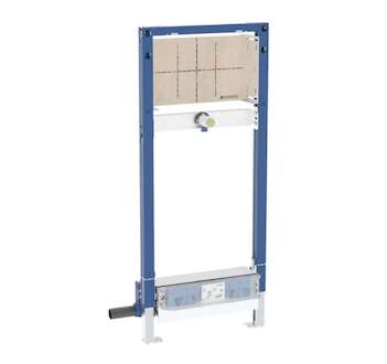 Geberit Duofix - Předstěnová instalace pro sprchu, výška 130 cm, s odtokem ve stěně, nástěnná armatura pod omítku 111.581.00.2