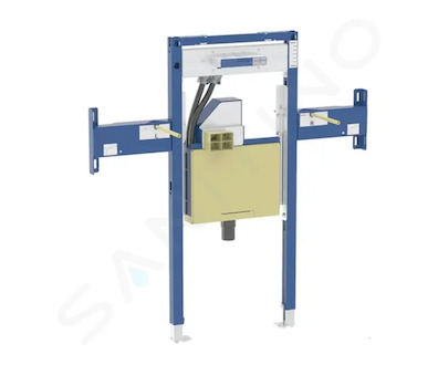 Geberit Duofix - Předstěnová instalace pro umyvadlo Geberit ONE 90 cm, pro nástěnnou armaturu ONE, podomítkový sifon a prvek Clo