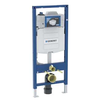 Geberit Duofix - Předstěnová instalace pro závěsné WC, se splachovací nádržkou Sigma 12 cm, s hygienickým proplachem, výška 1,2 