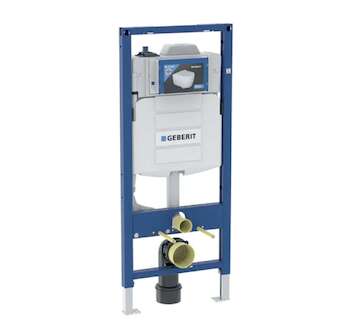 Geberit Duofix - Předstěnová instalace pro závěsné WC, se splachovací nádržkou Sigma 12 cm, s hygienickým proplachem, výška 1,2 