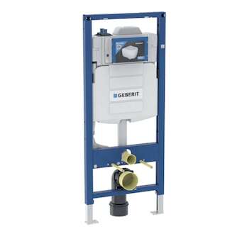 Geberit Duofix - Předstěnová instalace pro závěsné WC, se splachovací nádržkou Sigma 12 cm, s hygienickým proplachem, výška 1,2 