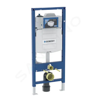 Geberit Duofix - Předstěnová instalace pro závěsné WC, se splachovací nádržkou Sigma 12 cm, s hygienickým proplachem, výška 1,2 