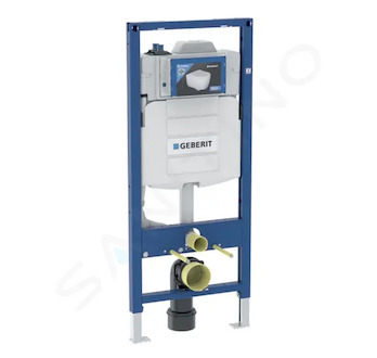 Geberit Duofix - Předstěnová instalace pro závěsné WC, se splachovací nádržkou Sigma 12 cm, s hygienickým proplachem, výška 1,2 