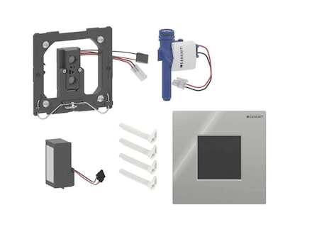 Geberit  - Elektronické ovládání splachování pisoárů typ 01, síťové napájení, Bluetooth, chrom 116.093.21.1