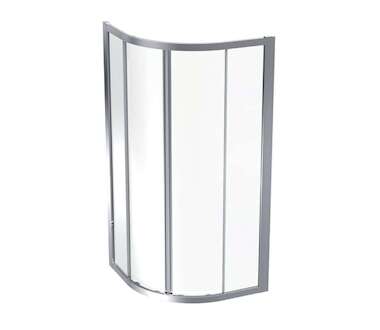 Geberit GEO - Sprchový kout 90x90 cm, stříbrná/ čiré sklo 560.121.00.2