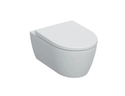 Geberit iCon - Závěsné WC se sedátkem, Rimfree, SoftClose, alpská bílá 501.663.JT.1
