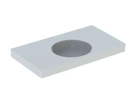 Geberit Preciosa II - Umyvadlo 90x50x17 cm, bez přepadu, bez otvoru pro baterii, bílá 123291000