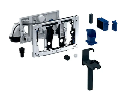 Geberit Příslušenství - Jednotka odsávání zápachu DuoFresh, automatické spouštění, pro splachovací nádržku Sigma 12 cm, antracit