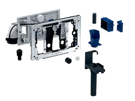 Geberit Příslušenství - Jednotka odsávání zápachu DuoFresh, manuální spouštění, pro splachovací nádržku Sigma 12 cm, antracit 11