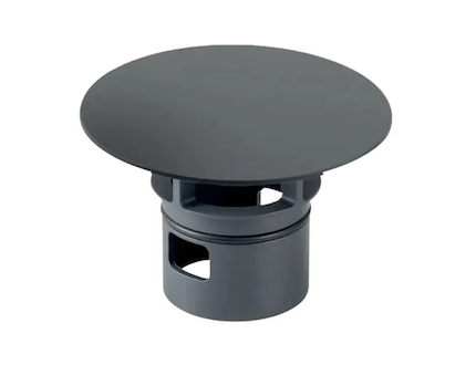 Geberit Příslušenství - Kryt ventilu pro připojení umyvadla Clou, matná černá 241.993.14.1