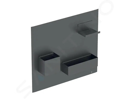 Geberit Příslušenství - Magnetická tabule s přihrádkami, 45x39 cm, matná láva 500.649.JK.2