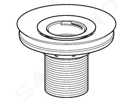 Geberit Příslušenství - Sifonový adaptér pro bezvodé pisoáry, průměr 103 mm 116.060.00.1