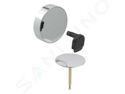 Geberit Příslušenství - Souprava pro kompletaci vanové soupravy, s otočným ovládáním a přívodem d52, chrom 150.481.21.1