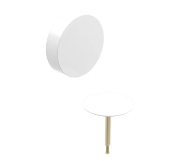 Geberit Příslušenství - Souprava pro kompletaci vanové soupravy, s otočným ovládáním, d52, alpská bílá 150.281.11.1