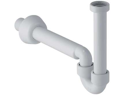 Geberit Příslušenství - Trubková zápachová uzávěrka pro umyvadlo a bidet, vývod vodorovný, d 32 mm, alpská bílá 151.113.11.1