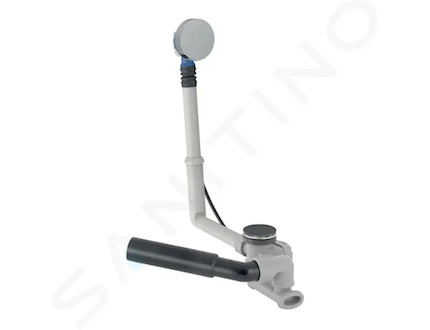 Geberit Příslušenství - Vanová odtoková a přepadová souprava, délka 26 cm, lesklý chrom 150.530.21.6