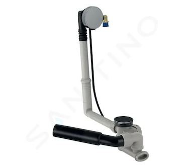 Geberit Příslušenství - Vanová odtoková a přepadová souprava s napouštěním, délka 260 mm, souprava pro kompletaci, chrom 150.710