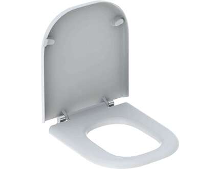 Geberit Selnova Comfort - Bezbariérové WC sedátko Square, duroplast, bílá 500.793.01.1