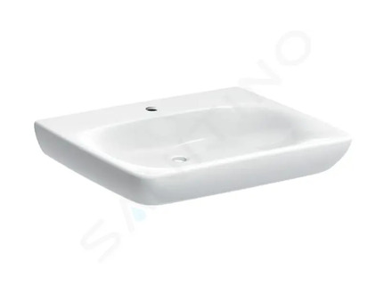 Geberit Selnova Comfort - Umyvadlo bezbariérové, 65x55 cm, bez přepadu, otvor pro baterii, bílá 500.188.01.7