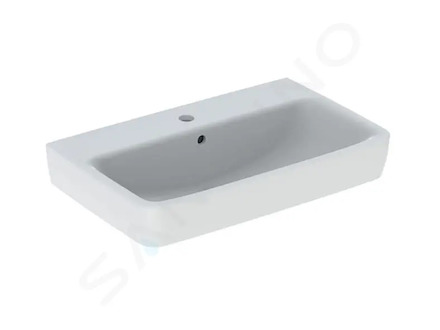 Geberit Selnova Compact - Umyvadlo 65x40 cm, s přepadem, otvor pro baterii, bílá 501.890.00.7