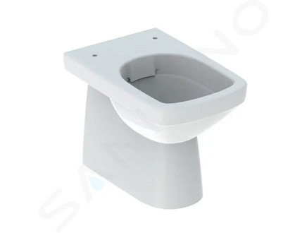 Geberit Selnova Square - Stojící WC, zadní/spodní odpad, Rimfree, bílá 501.564.01.7