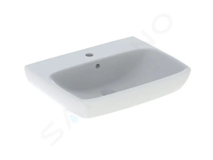 Geberit Selnova Square - Umyvadlo 65x48 cm, s přepadem, otvor pro baterii, bílá 500.299.01.5