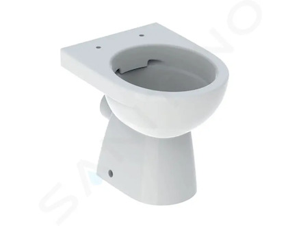 Geberit Selnova - Stojící WC, zadní odpad, Rimfree, bílá 500.480.01.7