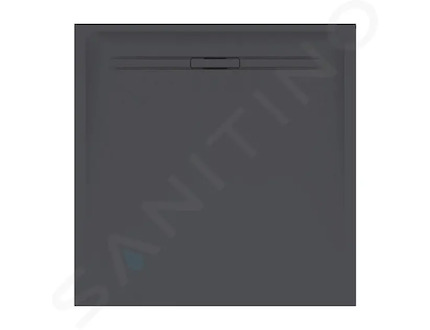 Geberit Sestra - Sprchová vanička 80x80 cm, grafit 550.292.00.2