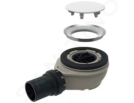 Geberit Setaplano - Sprchová odpadní souprava pro sprchovou vaničku Setaplano, výška vodního uzávěru 50 mm 154.016.00.1