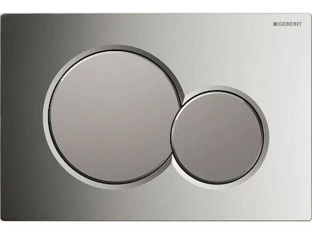Geberit Sigma01 - Ovládací tlačítko splachování, lesklý chrom/matný chrom 115.770.KA.5