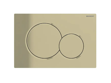 Geberit Sigma01 - Ovládací tlačítko splachování, ušlechtilá galvanizovaná mosaz 115.770.DT.5