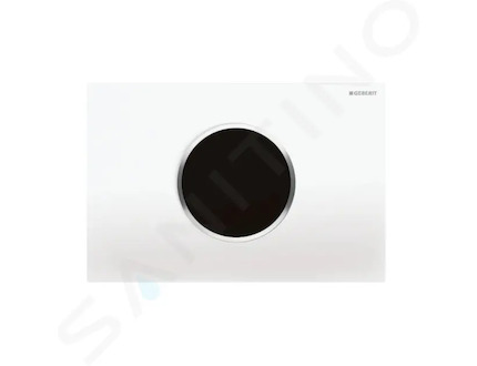 Geberit Sigma10 - Elektronické ovládání splachování, síťové napájení, bílá/lesklý chrom 115.907.KJ.6