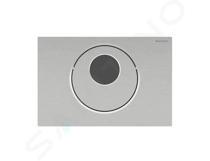 Geberit Sigma10 - Elektronické ovládání splachování, síťové napájení, kartáčovaná/leštěná nerez 115.890.SN.6