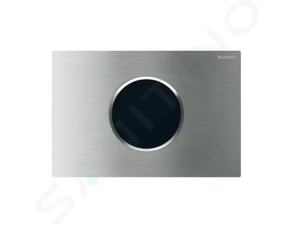 Geberit Sigma10 - Elektronické ovládání splachování, síťové napájení, kartáčovaná/leštěná nerez 115.906.SN.6