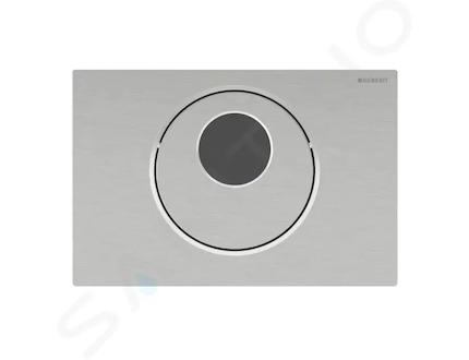 Geberit Sigma10 - Elektronické ovládání splachování, síťové napájení, kartáčovaný nerez 115.856.SN.6