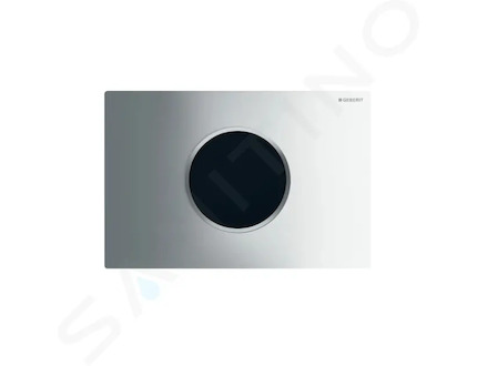 Geberit Sigma10 - Elektronické ovládání splachování, síťové napájení, lesklý/matný chrom 115.907.KH.6