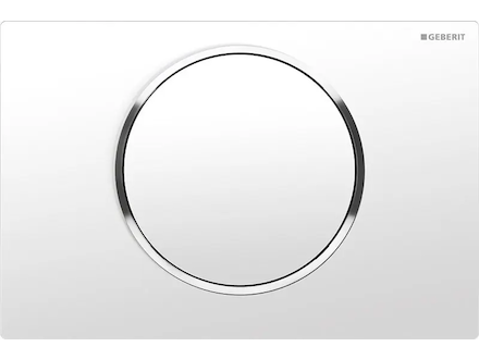 Geberit Sigma10 - Ovládací tlačítko splachování, bílá/chrom 115.758.KJ.5