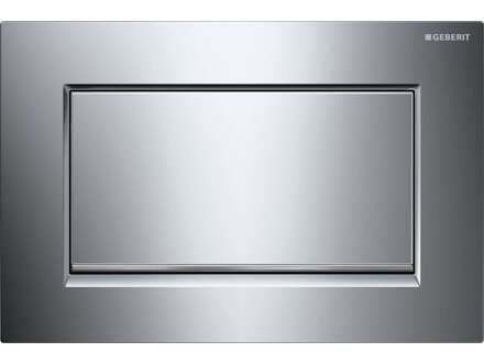 Geberit Sigma10 - Ovládací tlačítko splachování, chrom/kartáčovaný chrom 115.893.KY.1